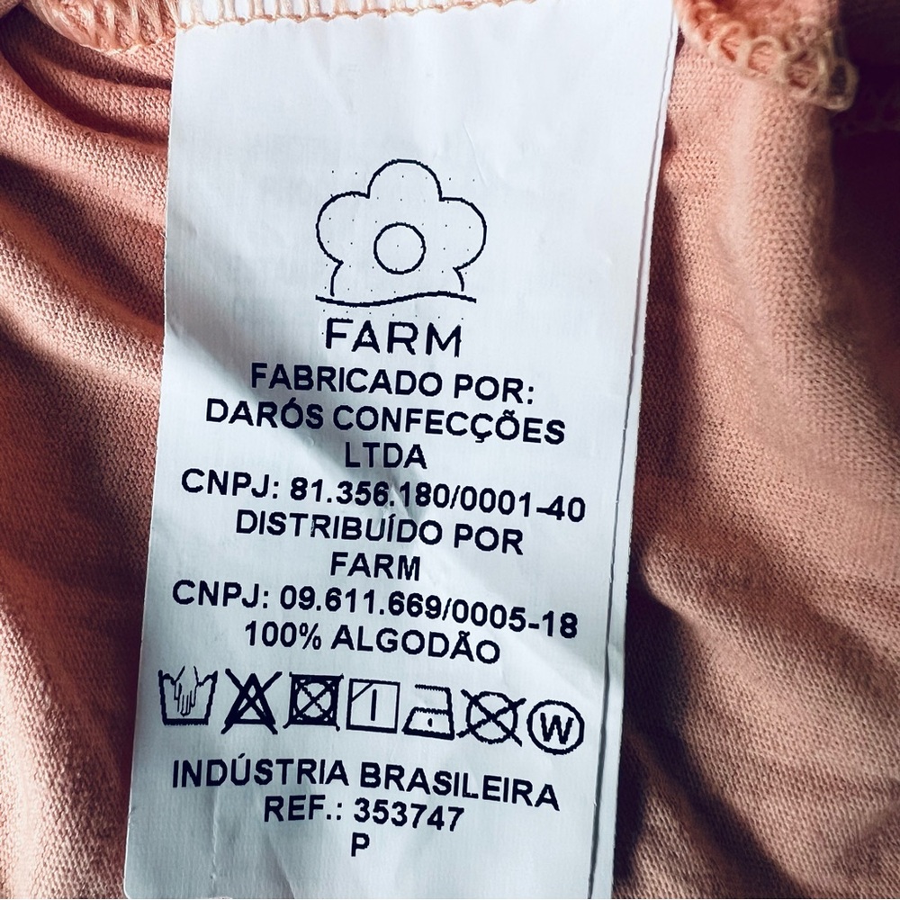 FARM Rio Brazil Rio Muscle T-Shirt Pink Size (P = Small) - Picture 10 of 13